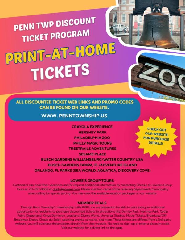 Discount Ticket flyer