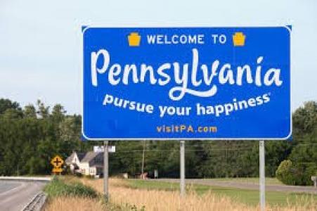 Welcome to Pennsylvania Sign